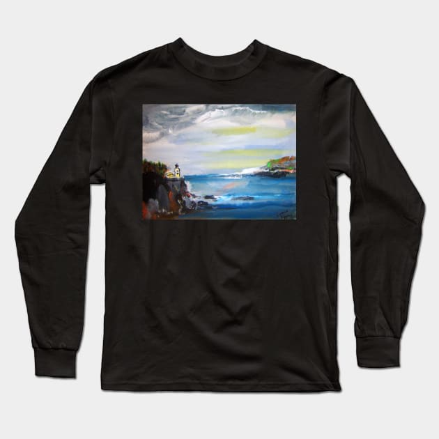 Cliffs Long Sleeve T-Shirt by colleenranney